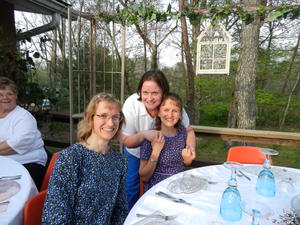 Kristina, Amber, and Kristina B at Kristina B's Wedding shower.