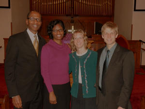 Keith and Caroline, with Kristina and Daniel. It was so special that they could be there for us!