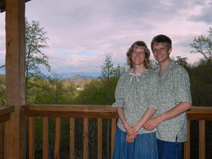 The view from our porch was an amazing glimpse of the Smokey Mountains!