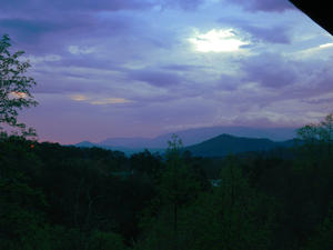 We had a perfect view of the early morning sunrise. Kristina got up early to watch it from our loft window. 