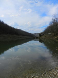 The reflection of the clouds on the water is so pretty.