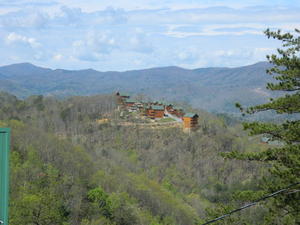 Daniel stopped to get a picture of this unique complex of dwellings on the side of the mountain.