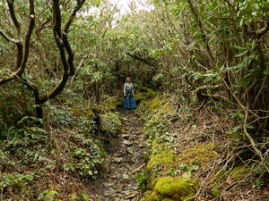 Kristina hiked faster the closer we got. She was SO excited to get to the top of Brushy Mountain!