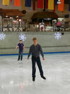 Our favorite part was finally getting our skills good enough to skate around hand in hand. But since we were our own photographers, we couldn't get that on camera. :(