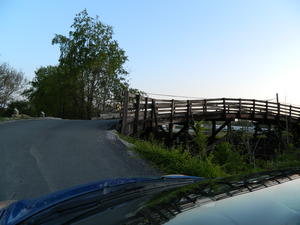 An old rickety bridge Daniel had to cross. 