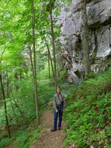 Daniel in the trail.