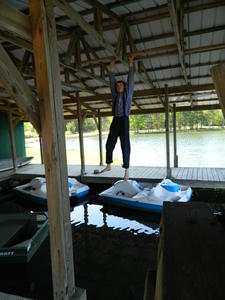 Titus being a monkey--as usual! :)