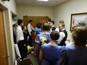 The wedding has begun!