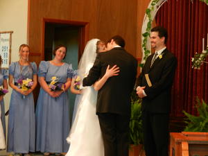 Their very first kiss!