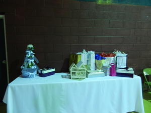 Some of their wedding gifts. 