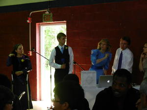 Daniel and Kristina arrived to take over the Emcee duties.