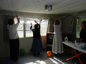 We wanted to make sure that it was all decorated and nice looking for their arrival.