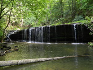 Daniel's view of Princess Falls from the middle of the creek.