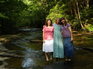 The three girls. :) This was Kristina's last visit with Danielle before she left for a summer of canvassing and college, so it was sad saying goodbye.... But we're so happy that she's chosen to serve God for her life calling!