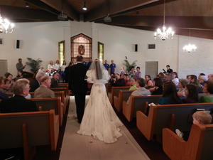 The Bride enters!