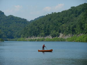 Erick caught on quickly and was soon paddling all over the lake!