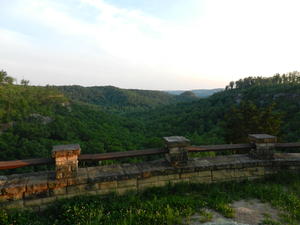 On our way back home, we stopped at the Great Gulf overlook for a neat view just before the sun set over the ridge.