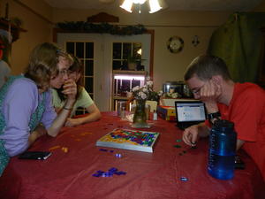 We had fun playing Blockus on Sat. night. That was a lot of fun!