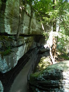 The trail back from the falls