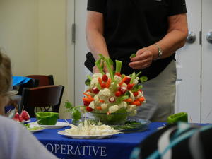 Kristina took a class on decorative food art in Homemakers.