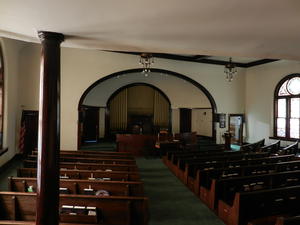 A beautiful pipe organ in a church in Barbourville.
