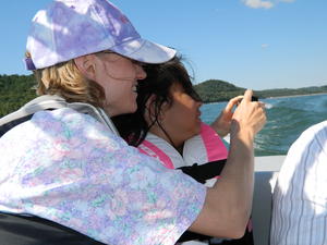 Kristina having fun with Rachel.