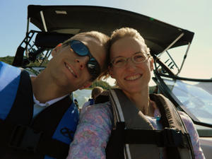 Us again, enjoying the breeze.