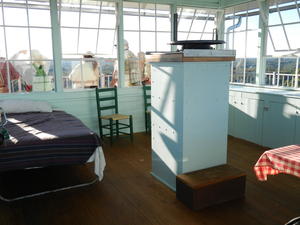 Our first glance inside the fire tower.