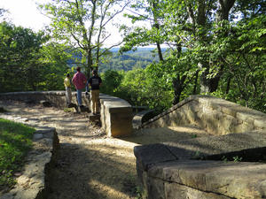 Looking at the view from Dry Land Bridge.