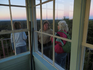 The sun began to set, so we all started taking pictures of the color on the horizon.