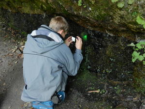 Daniel taking pictures.