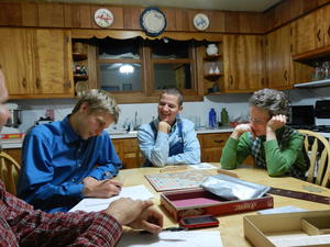 Half played scrabble and the other half played a different word game.