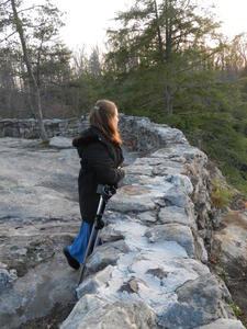 Kimberly enjoying the view