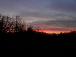We sat out there, watching the sunset and reading stories until it was too dark to read. What a perfect way to end a wonderful hike! 