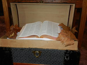 We did another seminar and took our treasure chest along as a visual aid. 