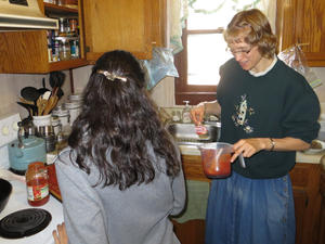 We had a pizza party! 