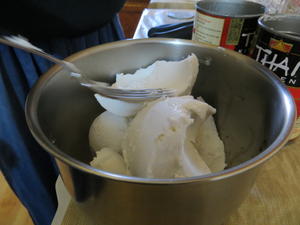 Making Coconut Whipped Cream