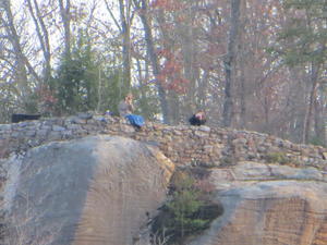 Daniel's view of Kristina and Kimberly with his camera on zoom