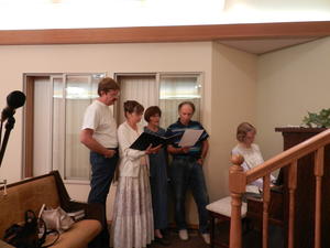 Rehearsal was Thursday afternoon. Kristina was pianist for the wedding.