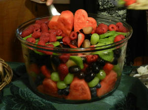 The beautiful fruit salad!