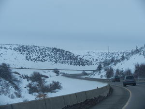 As Kristina and her parents headed down the other side of the pass, the scenery drastically changed.