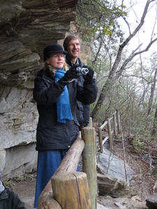 Kristina's parents enjoying the view.