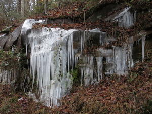 More icicles along the highway.