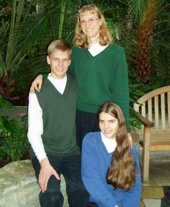 Daniel and Kristina, with Elisabeth Mizner: The Discovering His Treasures Ministry Team. 